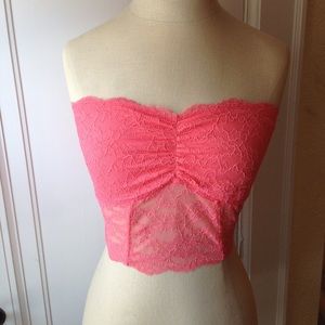 NWT American Eagle Pink Lace Bandeau